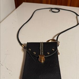Black Studded Crossbody Bag